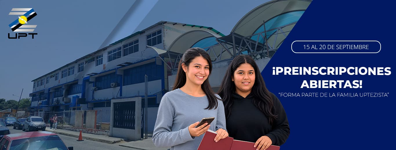 Preinscripciones abiertas 15 al 20 de septiembre — UPTZ