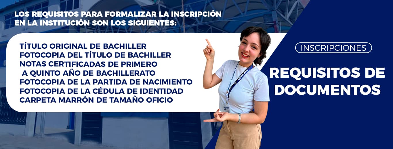 Fechas de consignación de documentos e inscripción — UPTZ